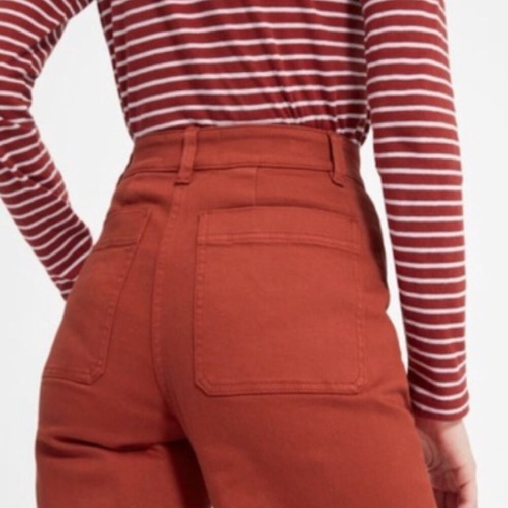 Everlane High Waist Pants Brown